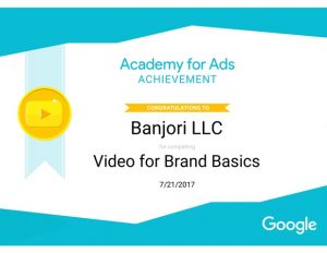 Banjori LLC Video For Brand Basics Certificate