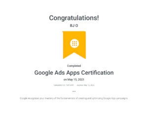 Google Ads Apps Certification _ Google