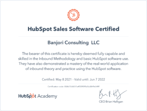 Hubspot Sales Software Certification